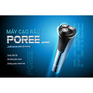 MÁY CẠO RÂU 3 LƯỠI POREE