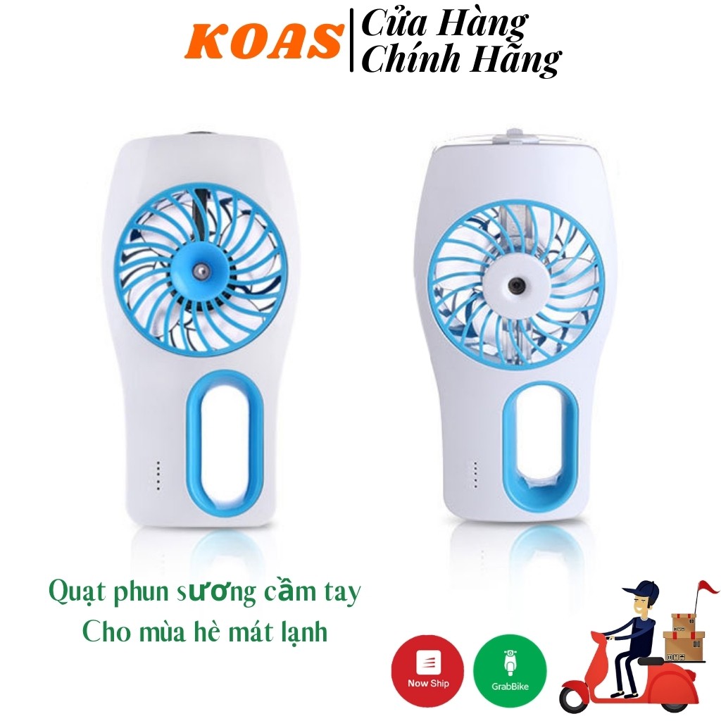 Quạt Phun Sương Cầm Tay Mini Có Thể Để Tinh Dầu Làm Ẩm Da