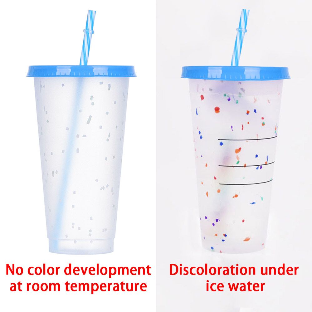 Cốc uống nước bằng nhựa Pp đổi màu theo nhiệt độ độc đáo