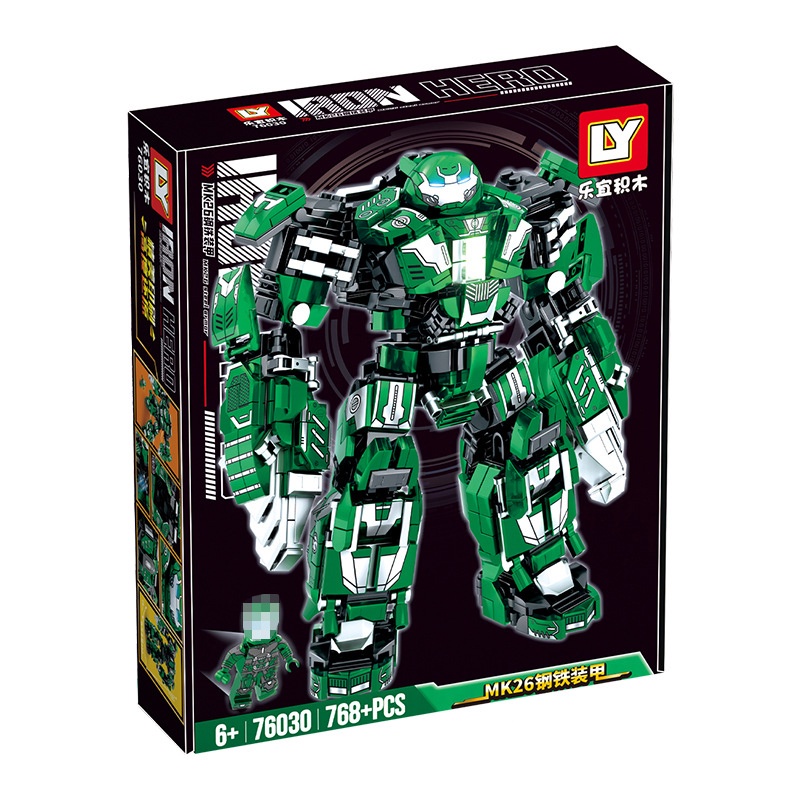 BỘ ĐỒ CHƠI XẾP HÌNH Mô Hình Người Sắt, Lắp Ráp Mô Hình Iron man, ROBOT Hulkbuster