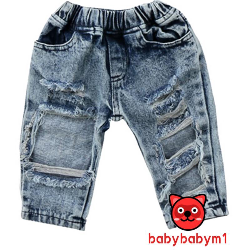 Quần Jeans Rách Cho Bé Gái