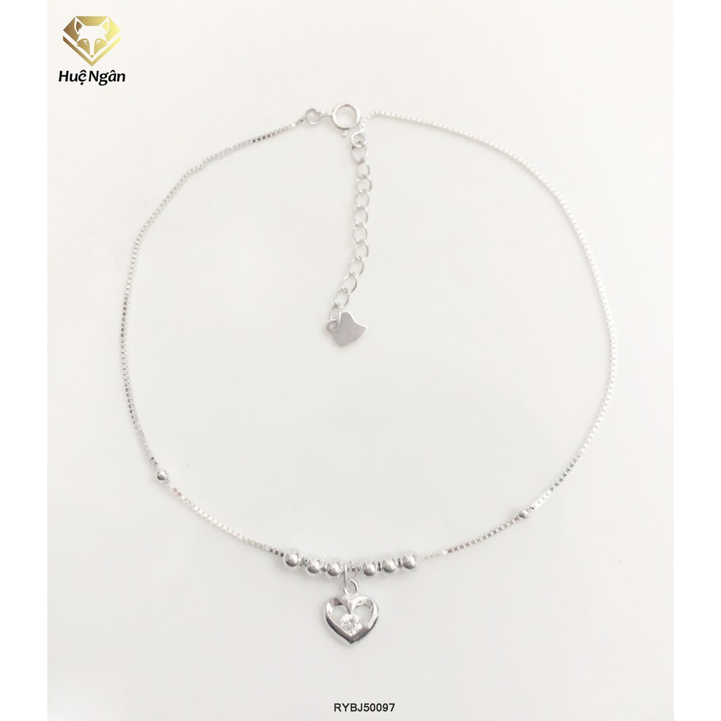 Lắc chân bạc Ý 925 Huệ Ngân - Tim xinh RYBJ50097 | BigBuy360 - bigbuy360.vn