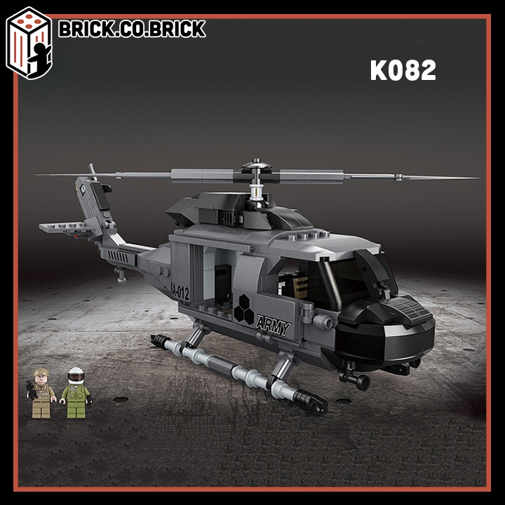 Đồ chơi Lắp ráp Máy bay Chiến Đấu Trực Thăng Vận Chuyển Fighter Jet Cargo Plane Halicopter Military 9027