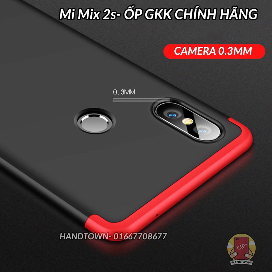 Ốp Xiaomi mi mix 2s _ Ốp lưng nhựa full cạnh chính hãng GKK 3 mảnh đặc biệt bảo vệ luôn mặt trước
