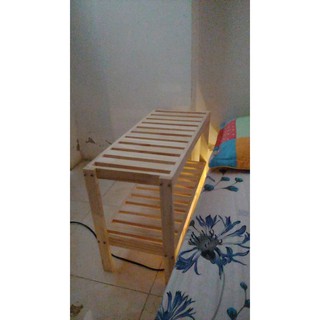 Kệ gỗ để đồ 2 ngăn