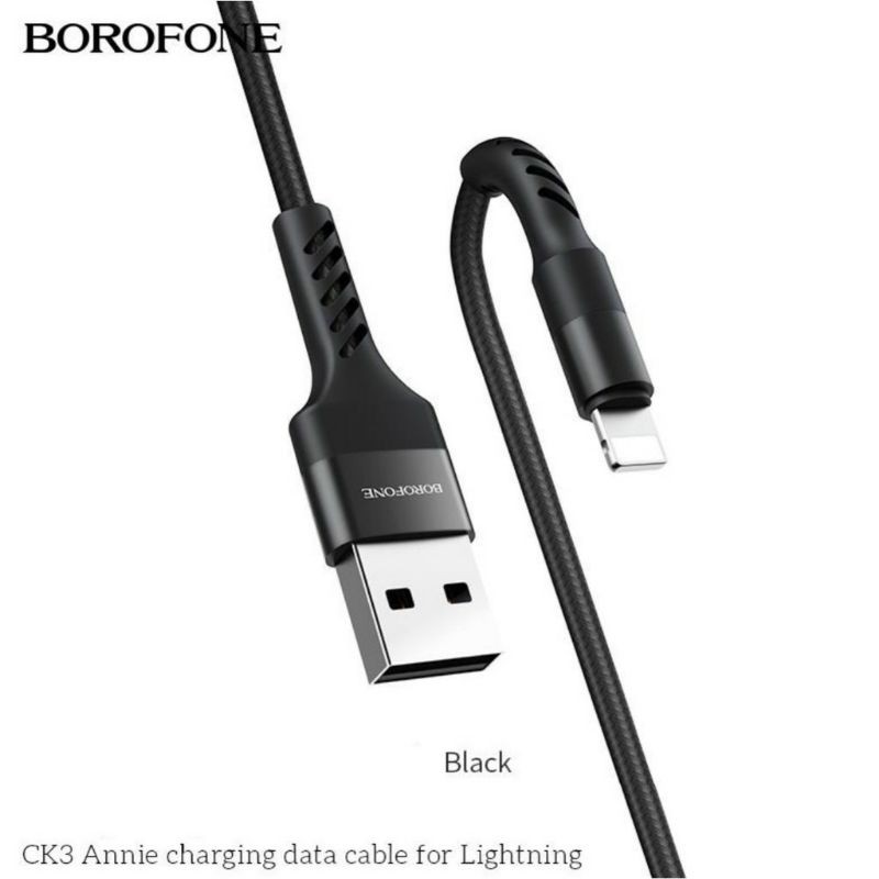 Cáp dù 2 mét 1 mét Sạc Nhanh Truyền Dữ Liệu 5A BOROFONE BX32 Chui Type C, MicroUSB, Lightning