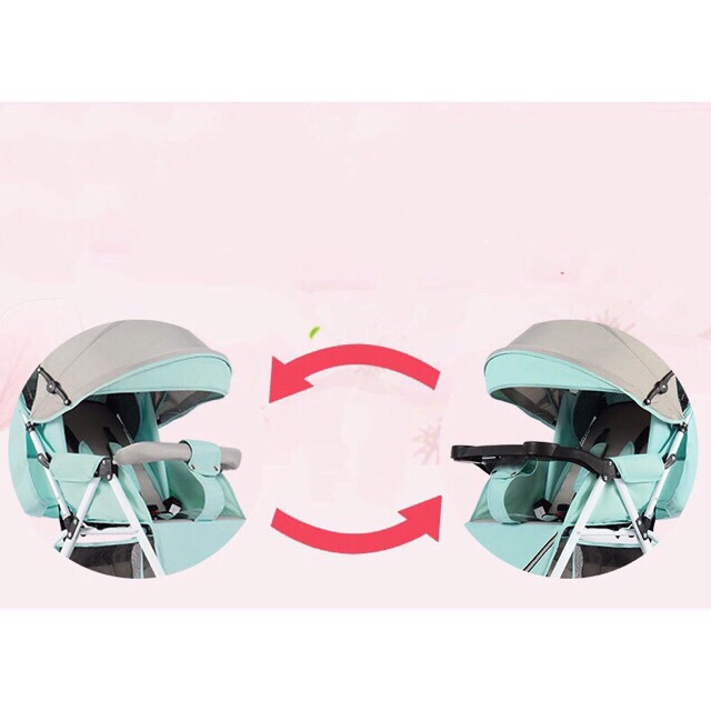 Xe đẩy cho bé sơ sinh 2 chiều 3 tư thế có nhạc chính hãng