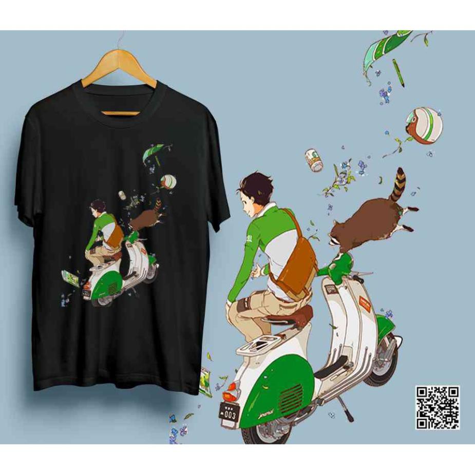 RẺ VÔ ĐỊCH- Áo Thun Unisex - Anh Thanh Niên và Chiếc Vespa - University Student And Vespa Unisex Cao Cấp SKRV-00119