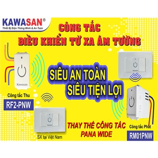 Hạt công tắc điều khiển từ xa âm tường [ DÙNG BẬT - TẮT TẠI CHỖ ]RF02PNW/RM01-PNW - Kawasan