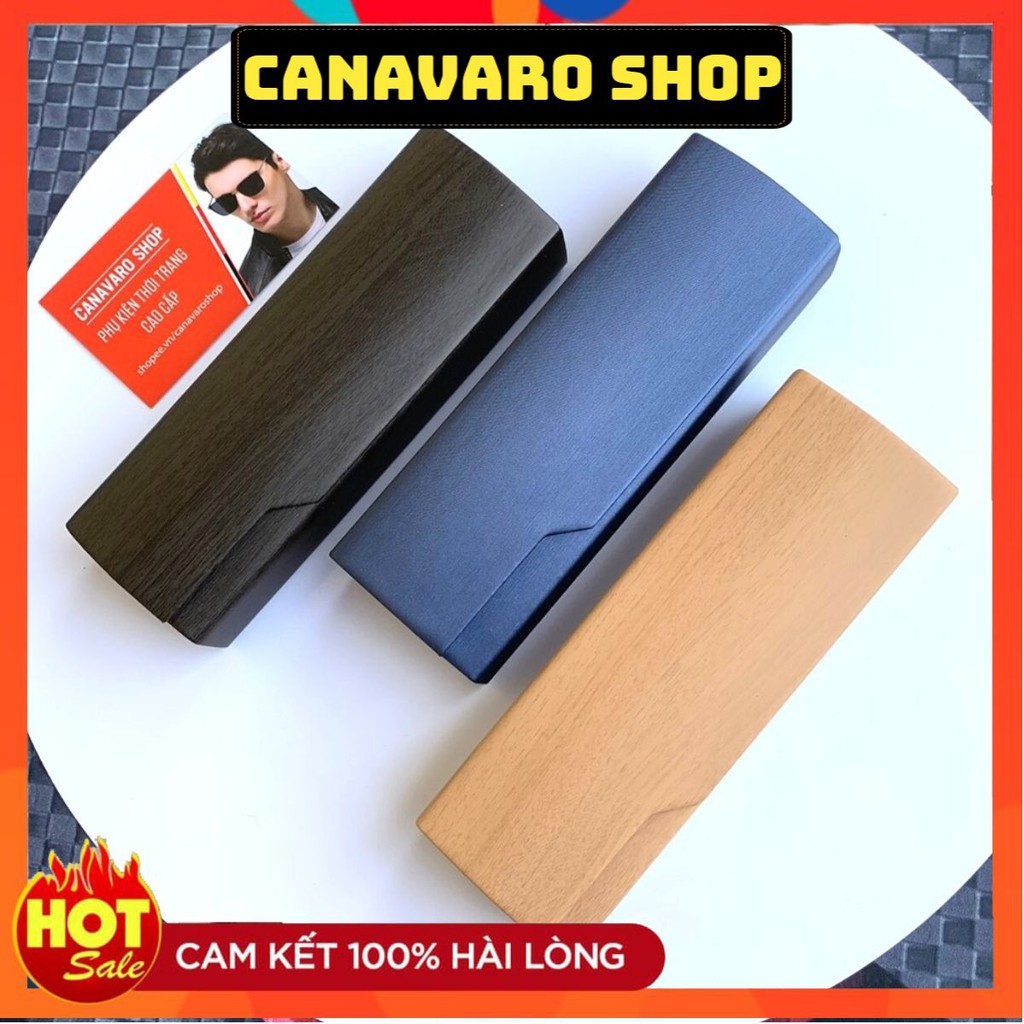 Hộp đựng kính cận kèm khăn lau cute dễ thương thời trang cao cấp cực kỳ sang chảnh CANAVARO SHOP CN0014