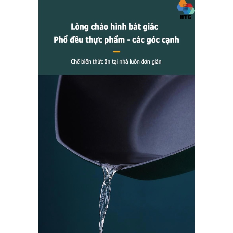 Chảo chống dính sâu lòng Sao Hồi siêu lớn Kata, công nghệ Đức tráng mịn, không kén bếp, sử dụng được với bếp từ