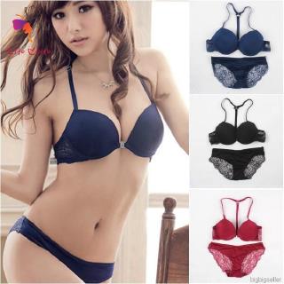 Bộ nội y móc cài ngực trước có mút nâng ngực 3/4 size 32 34 36 38 quyến rũ cho nữ