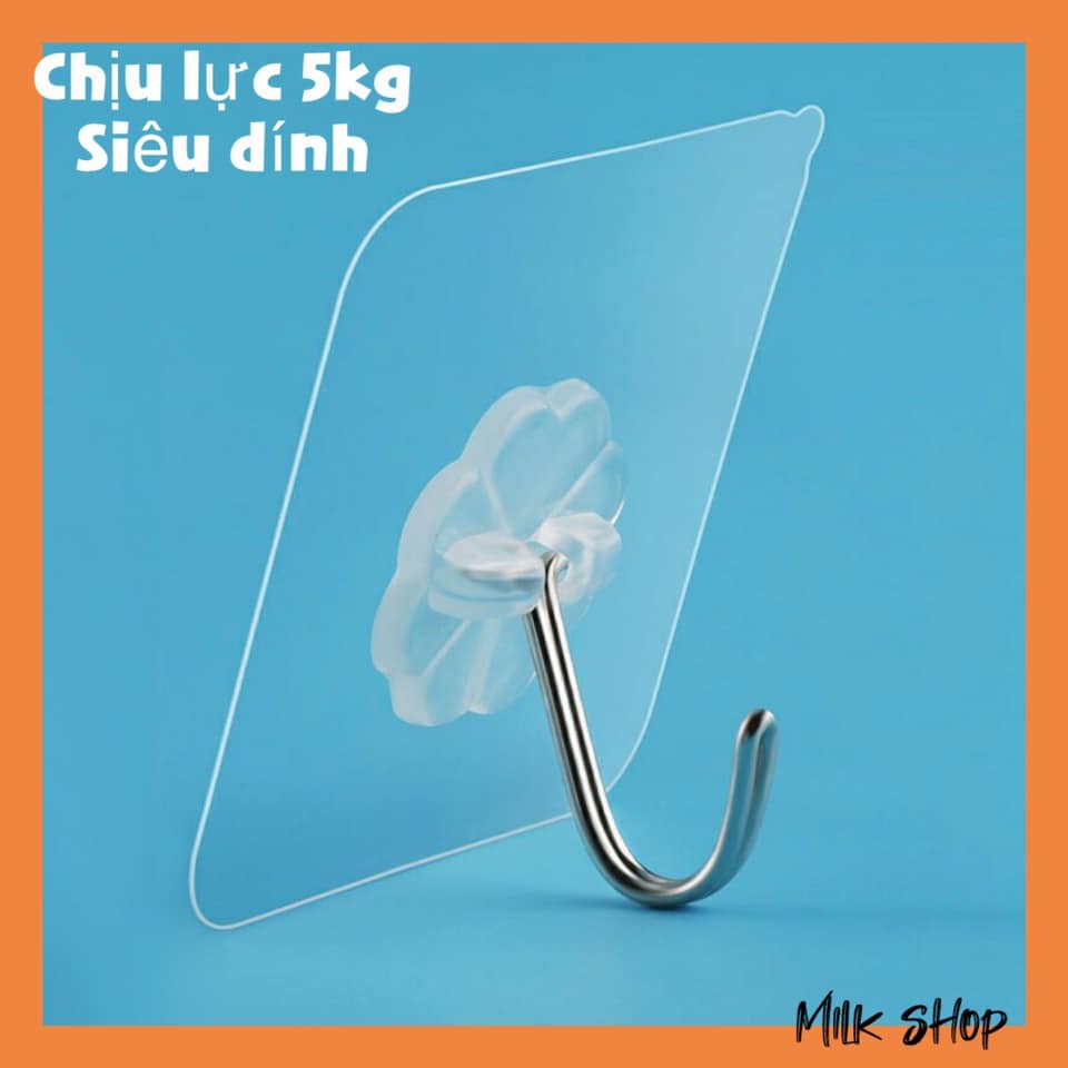 Móc dán chịu lực Milkshop EP04 trong suốt