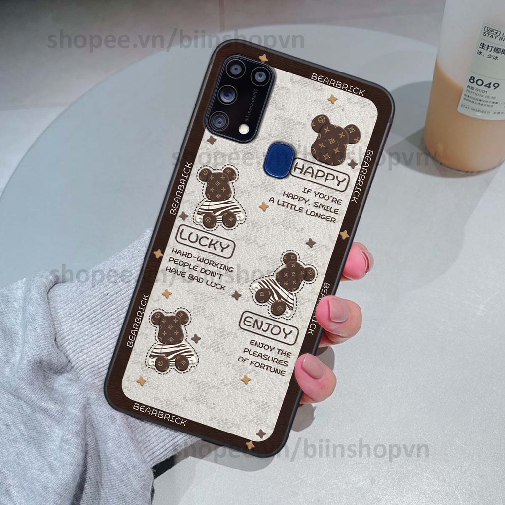Ốp Samsung M31 hình gấu bear brick đẹp độc lạ, thời trang, cá tính