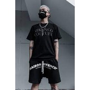 Áo thun tay lỡ unisex Mikenco chữ ngực MOSSSHOP - Áo phông nam nữ phong cách hàn quốc ulzzang form rộng 65kg | BigBuy360 - bigbuy360.vn