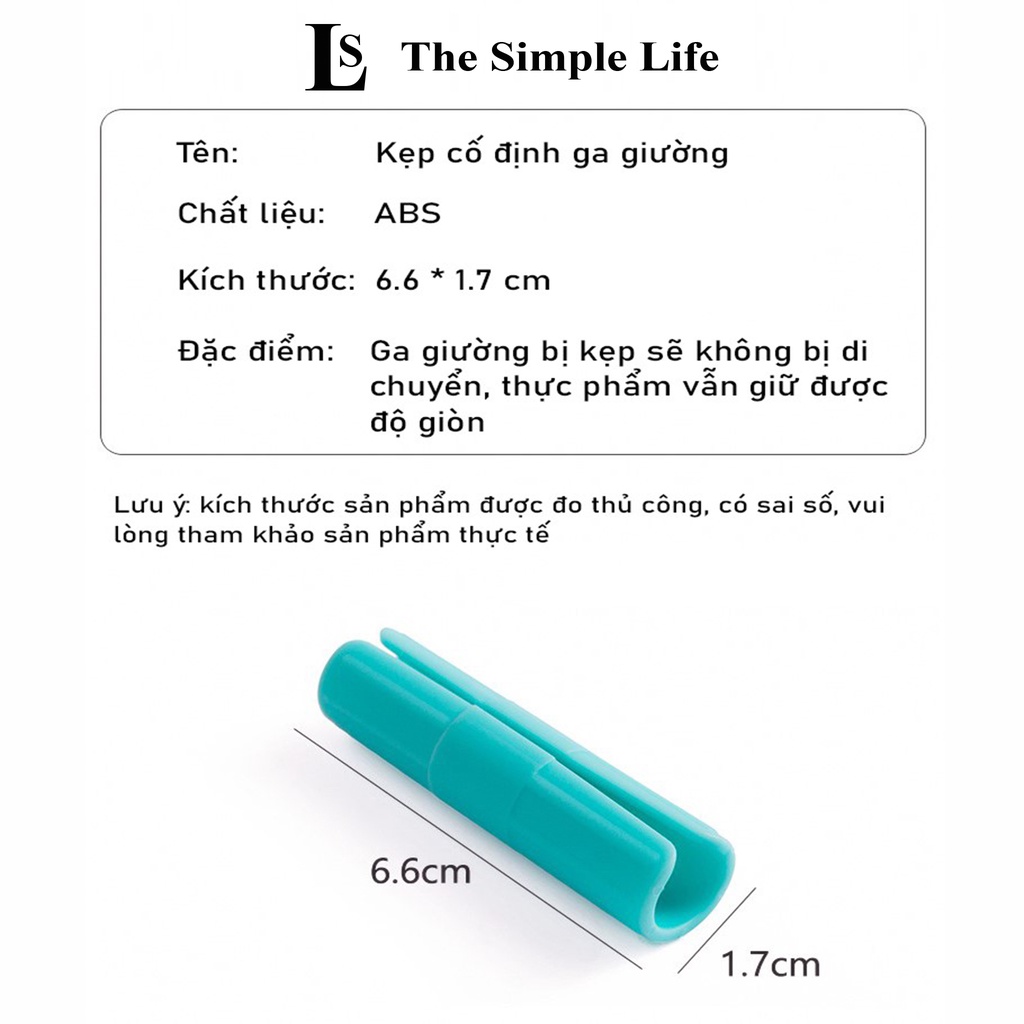 Kẹp cố định ga giường, kẹp giữ ga giường chống xê dịch, chống trượt cao cấp, bọc kín túi thực phẩm đa năng [CHÍNH HÃNG]