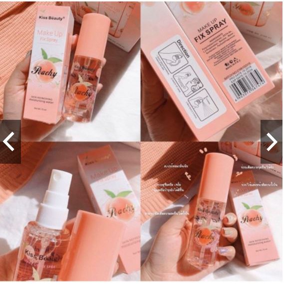 Xịt Giữ Lớp Nền Cố Định Lớp Trang Điểm Kiss Beauty ĐÀO 75ML | BigBuy360 - bigbuy360.vn