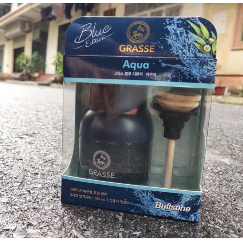 Nươc hoa ô tô cao cấp Grasse Aqua 100ml ( hộp xanh) , thơm lâu, hương thơm nhẹ nhàng