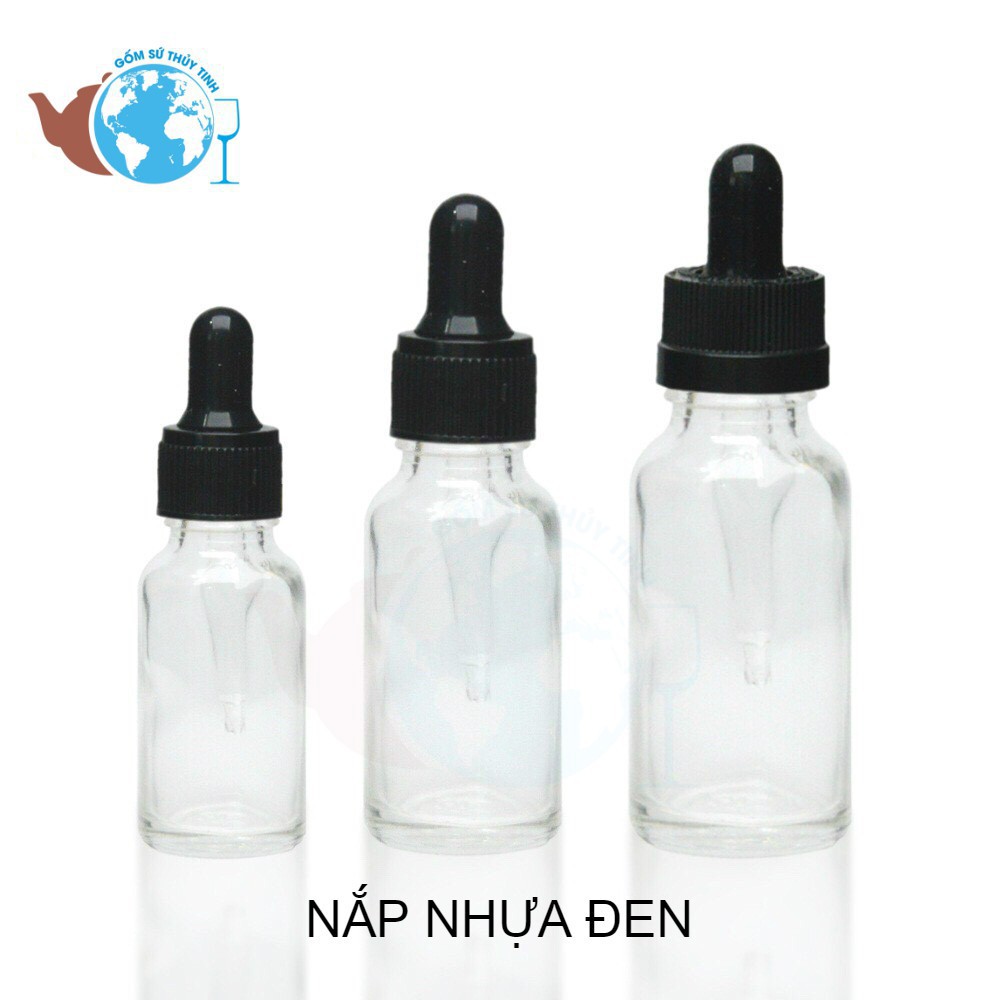 Bộ 10 chai thủy tinh 5ml đựng tinh dầu bóp giọt