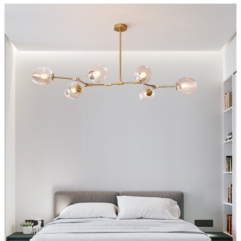 Đèn chùm thả cao cấp FLOWER TUROFANG 8 bóng - 12 bóng thắp sáng để khơi dậy đam mê và hạnh phúc