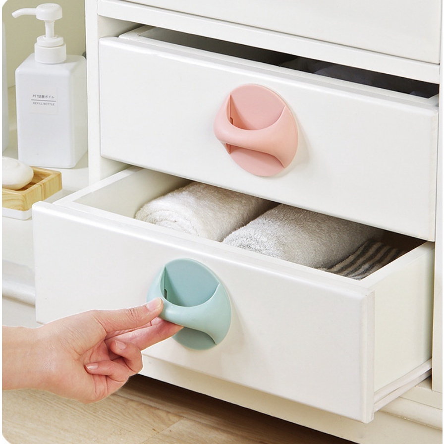 Núm Tay Cầm Tròn Hỗ Trợ Đóng Mở Cửa Tủ