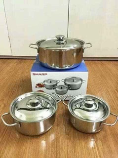 Bộ Nồi Sharp 3 Chiếc( Hàng Khuyến Mại)