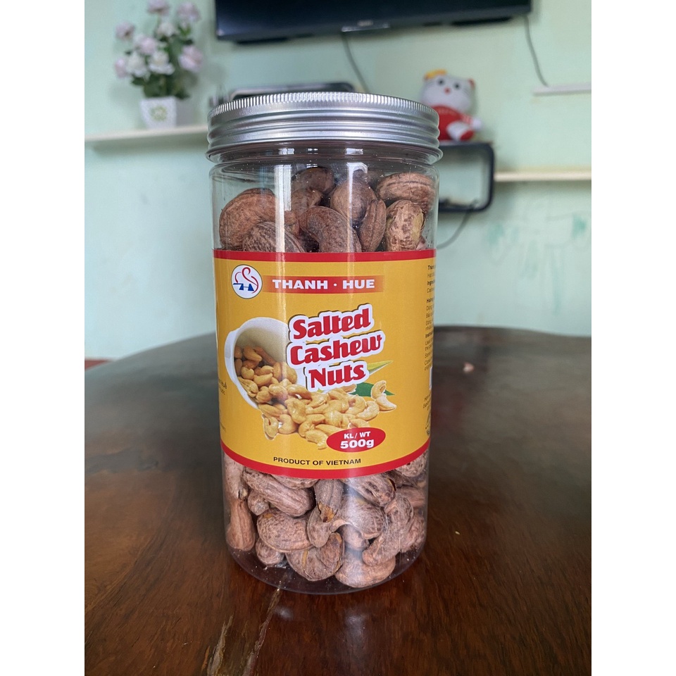 Hạt Điều Bình Phước Nguyên Vỏ Hũ 500gr Hàng Cao Cấp