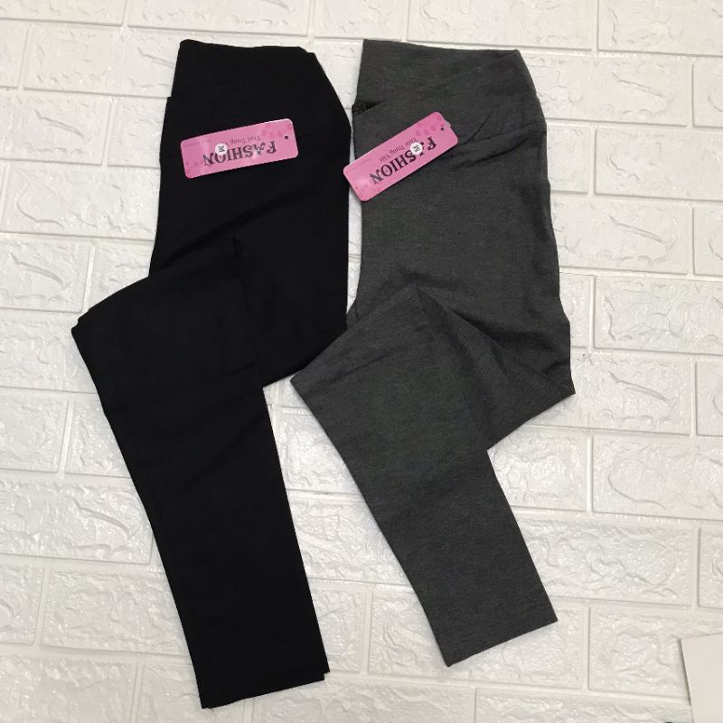 Quần bầu legging cạp chéo/ Quần bầu dài thun cotton co giãn thoải mái | WebRaoVat - webraovat.net.vn