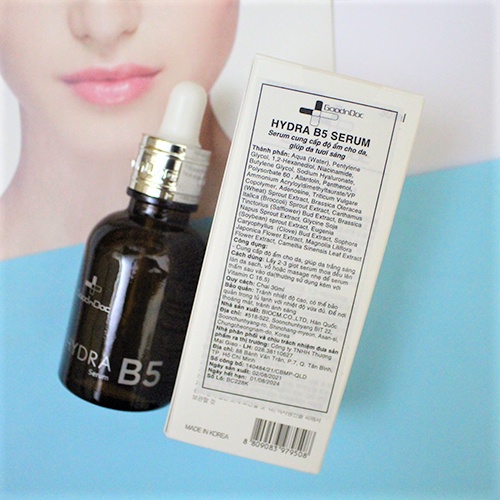 [NHẬP KHẨU-TEM PHỤ] Serum GOODNDOC HYDRA B5 Dưỡng Ẩm Phục Hồi Da Mờ Thâm Sạm Nám 30ML