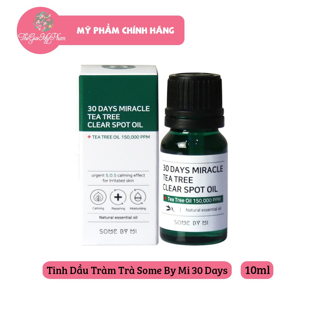 Tinh Dầu Tràm Trà Some By Mi 30 Days Miracle Tea Tree Clear Spot Oil 10ml