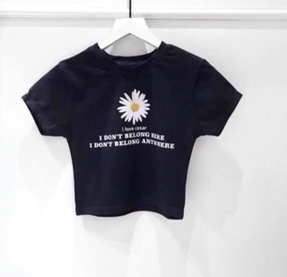 Áo croptop hoa cúc