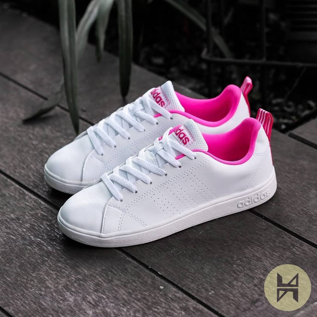 Giày Thể Thao Adidas Neo Advantage Clean Vs White Hồng Chính Hãng Cho Nữ