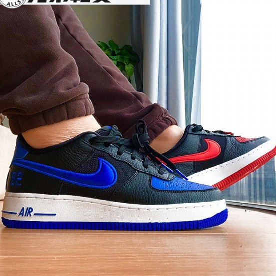 Giày Sneaker Air Force 1 NữHàng Chính HãngNike Air Force 1 82 Low Black Chile Racer Blue [DH0201 001] Simple Sneaker