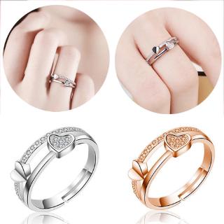 Nhẫn Đính Hôn Hình Trái Tim Đơn Giản Dành Cho Cặp Đôi