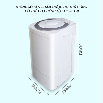 Máy giặt mini 7kg có tia UV diệt khuẩn, tiết kiệm điện nước, bán tự động - Home and Garden