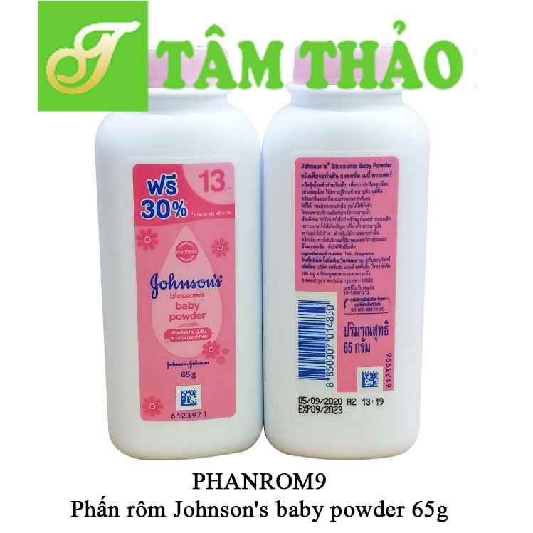Phấn rôm Thái Lan Johnson's baby powder 65g 8850007014850