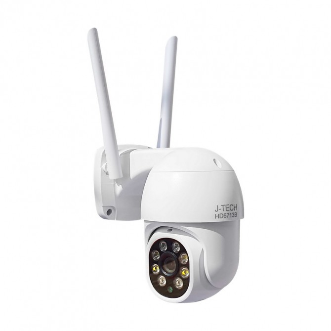 CAMERA WIFI IP J-TECH HD6713B (2MP, XOAY, SMART LIGHT)