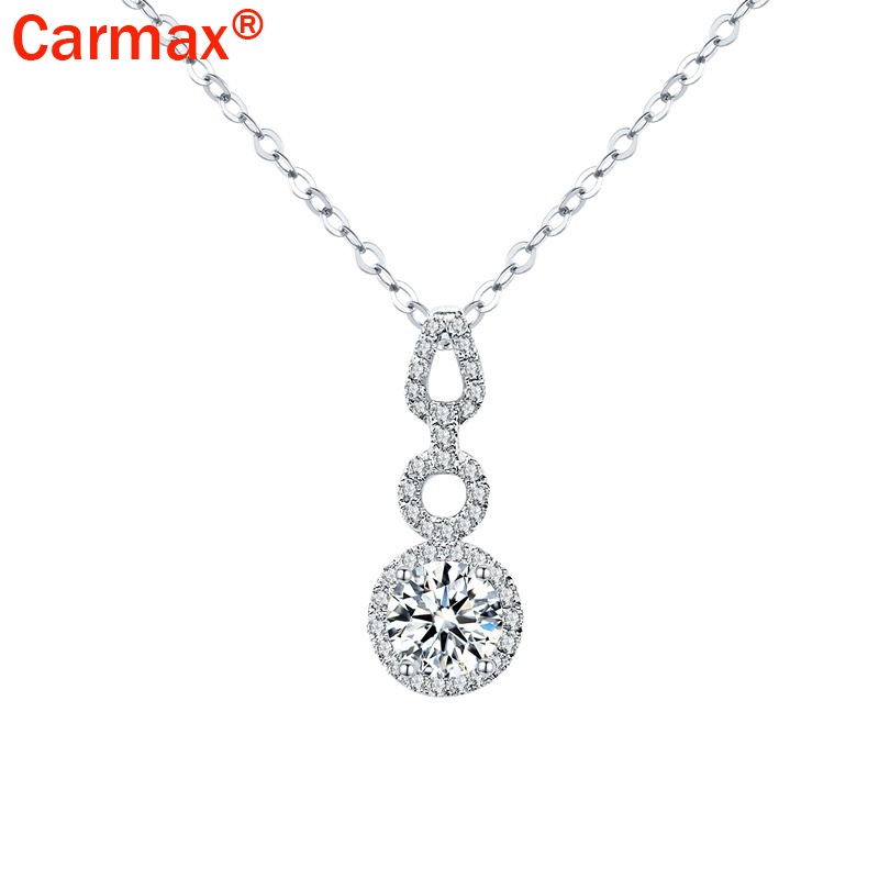 Vòng cổ Mặt Hình Moissanite Đính Đá Thời Trang Mới