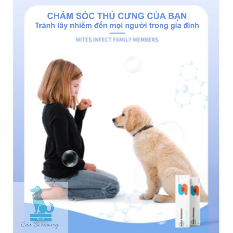 Kem bôi ghẻ cho chó mèo Sufur Ointment-Tuyt mỡ chống nấm ngứa ghẻ ve bôi ngoài da cải thiện rụng lông cho thú cưng