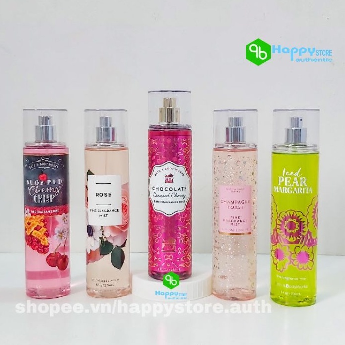Chai Xịt Toàn Thân Bath & Body Works Fine Fragrance Mist,236ml, USA