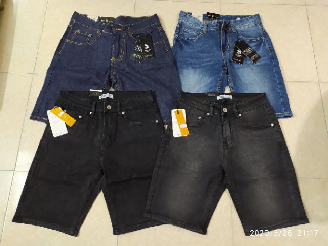 Quần Short Jean Nam VNXK Co Giãn, Không Phai, Không Bai | BigBuy360 - bigbuy360.vn