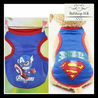 Áo 3 lỗ chó mèo thú cưng mẫu siêu nhân