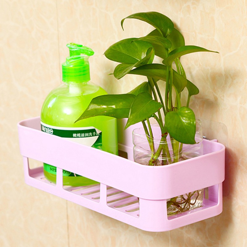 Kệ Nhựa Gắn Góc Tường Nhà Tắm / Nhà Bếp Đựng Đồ Dùng Tiện Dụng | BigBuy360 - bigbuy360.vn