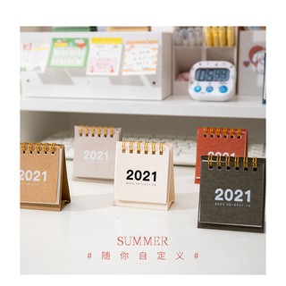 Lịch năm mini gọn nhẹ để bàn 2021