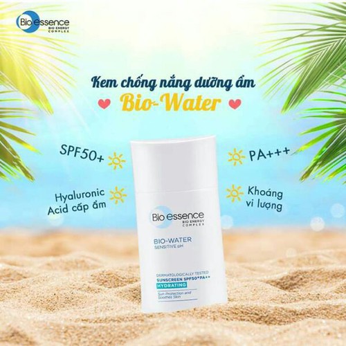 Kem chống nắng dưỡng ẩm Bio-Essence Bio-Water SPF50+ PA++ - [COCOLUX]