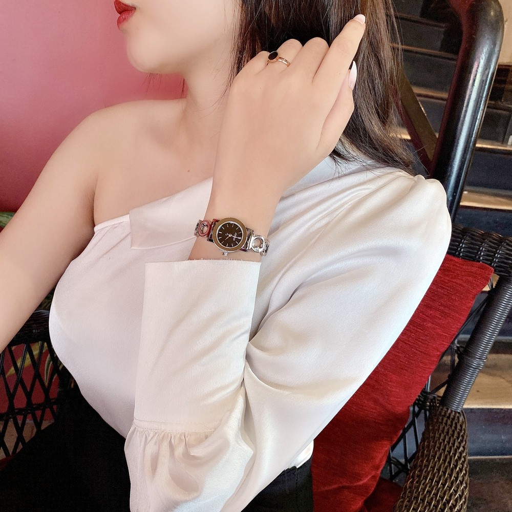 Đồng hồ nữ Julius Hàn Quốc JS-056 mặt kính Sapphire dây thép mắt xích dạng lắc