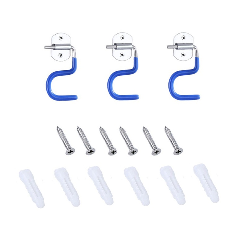 Bộ 3 Giá Đỡ Cây Lau Nhà Hình Chữ S Bằng Thép Không Gỉ Tiện Dụng Cho Nhà Bếp