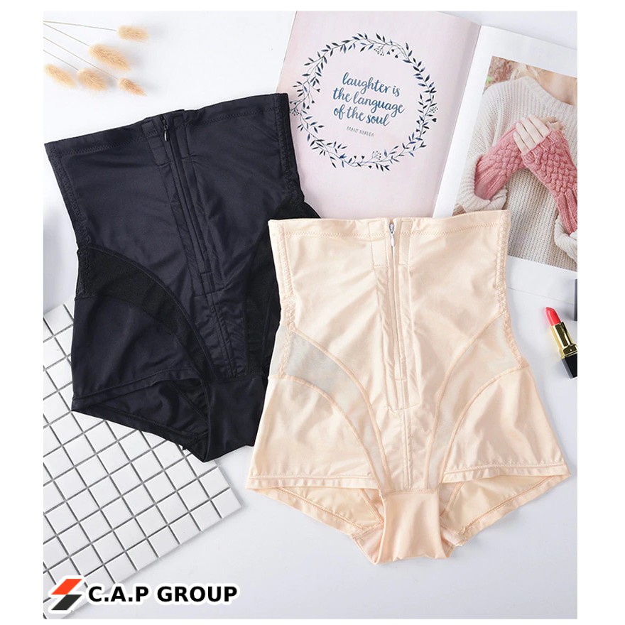 Quần gen nịt bụng định hình nâng mông mặc váy khoá kéo trước chống cuộn chất đẹp cao cấp | BigBuy360 - bigbuy360.vn