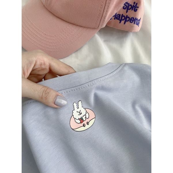 ATTK959-Áo thun in hình Thỏ Stawberry Donut