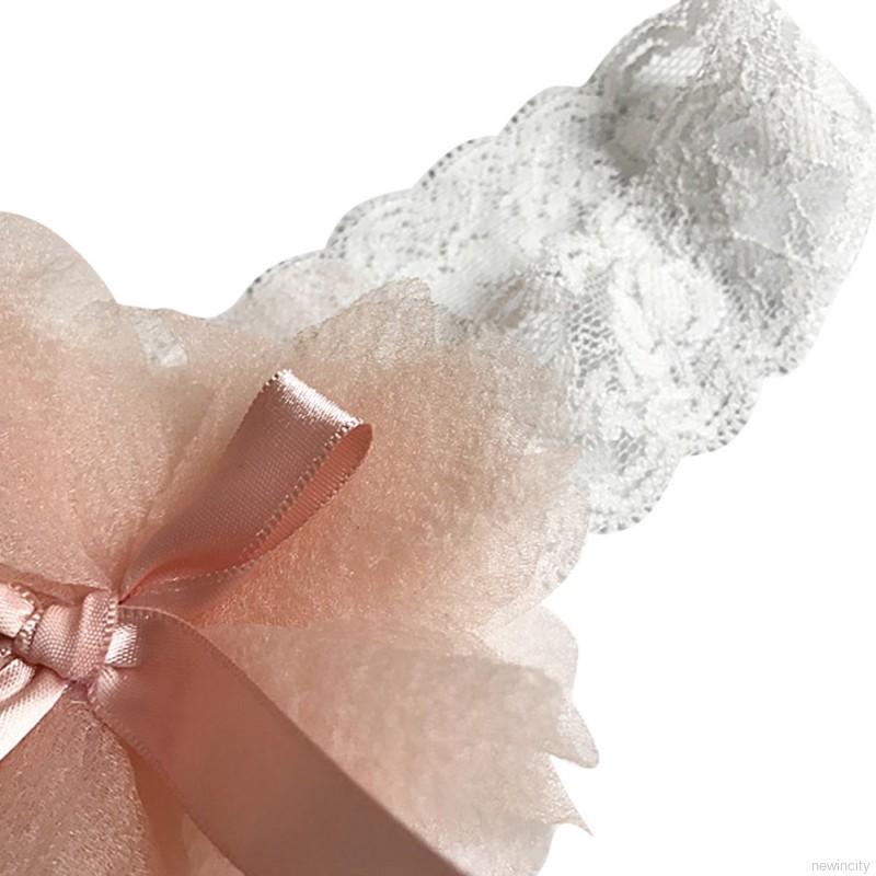 Băng đô ren phối hoa đáng yêu cho bé gái